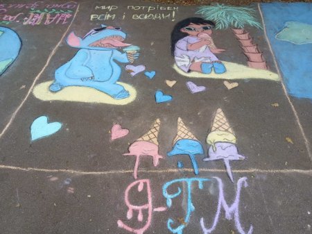 Конкурс малюнків на асфальті