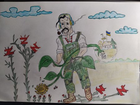 Листи, малюнки військовим