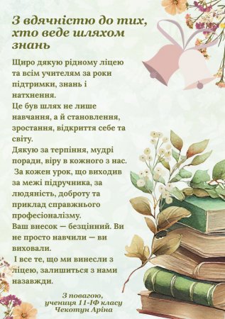 Випуск 2025 у ліцеї!