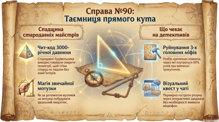 СПРАВА №90: ТАЄМНИЦЯ ПРЯМОГО КУТА